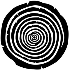 black and white spiral