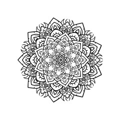 ornamental round lace pattern