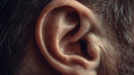 Closeup ear detail