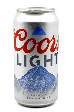 Coors Light beer can. Coors Brewing Company is an American beer brewery company based in Golden, Colorado. Founded in 1873 by Adolph Coors.