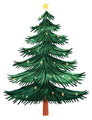 Fototapeta premium PNG Christmas tree clipart christmas illustration christmas tree.