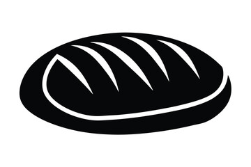 baking bread silhouette vector icon