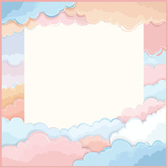 Pastelowe tło w stylu wektorowym - delikatne, rozmyte kształty