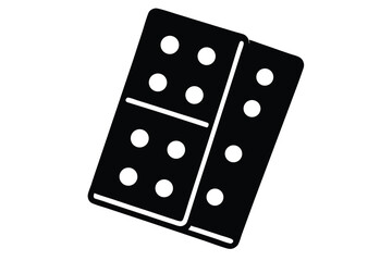 domino silhouette vector icon