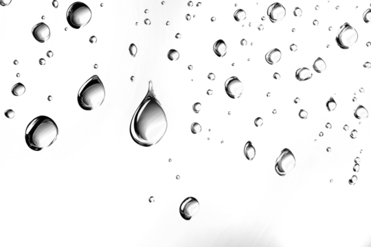 PNG Large water drops droplets surface glass.