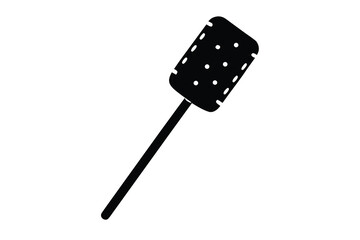 marshmallow stick silhouette vector icon
