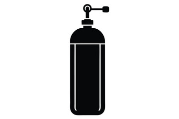 oxygen tank silhouette vector icon