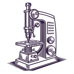 Fatigue Testing Machine Vector Illustration | Material Durability Testing Equipment Icon