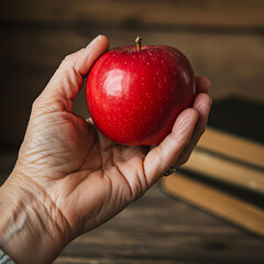 apple in hand