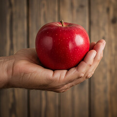 apple in hand