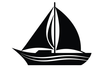 sail silhouette vector icon
