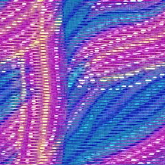 Bright tropical harlequin textured tile. Summer vibe home decor for 60s style wallpaper. 
