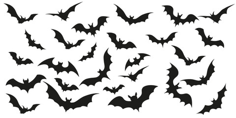 Halloween Bats stickers vector illustration