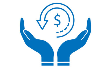 Two hands protecting dollar symbol, save dollar symbol png	