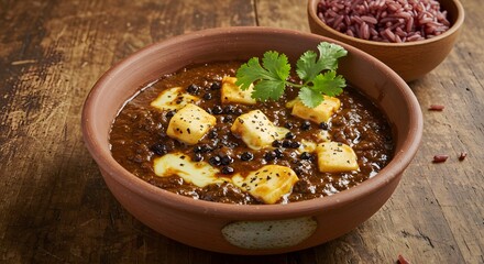 Fototapeta premium Authentic Ema Datshi: Bhutanese Chili Cheese Comfort Food