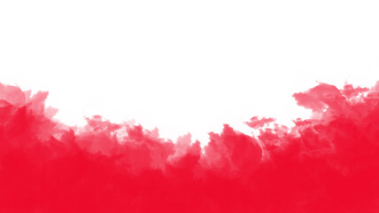 colorful red fog smoke vapor isolated on transparent background