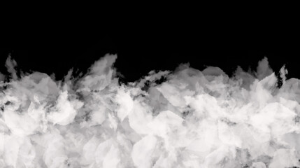 white fog floating overlay effect isolated transparent png background
