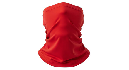 Red Neck Gaiter Sport Headwear Mockup