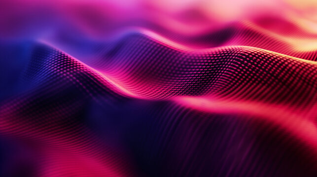 Ondas abstratas de gradiente de ru&iacute;do em tons vibrantes.