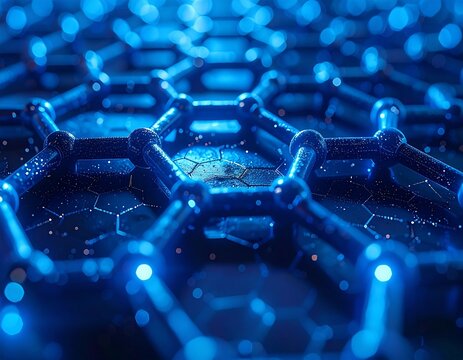 Atomic-scale graphene honeycomb lattice&mdash;advanced nanomaterial for next-gen electronics, sensors, and energy storage applications.