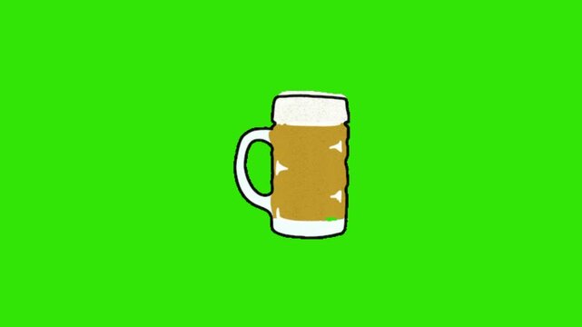 A glass of beer