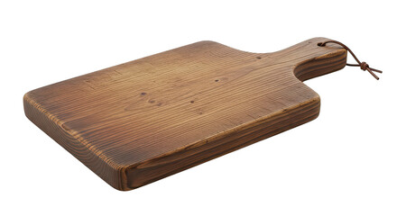 Fototapeta premium Rustic Wooden Cutting Board With Handle
