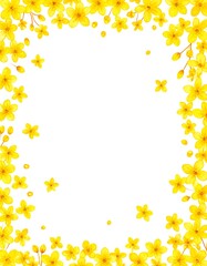 Yellow Flowers Decorative Border.
