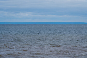 sea and sky with clouds