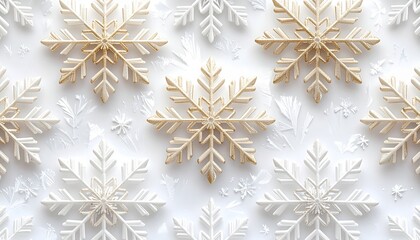 champagne gold snowflake pattern