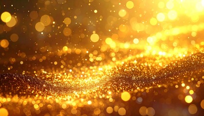 Fototapeta premium Goldene Glitzerexplosion auf weißem Hintergrund