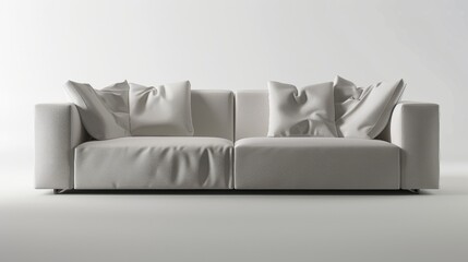 Luxury Indoor Decor: 3D Sofas/Couches, Pillows & Cushions – Relaxing Living Room Furniture Designs