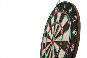 dartboard isolated vector on AI Generated by PNG