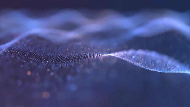 Luminous energy field shimmers with a gentle ebb and flow in a serene, seamlessly looping abstract background shimmering, clean, presentation