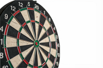 dartboard isolated vector on AI Generated by PNG