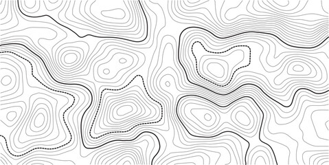 Obraz premium Abstract digital modern topography white and soft grey pattern lines sea map area space geometric strip grid line topo map technology modern design white background. Vector Illustration. 