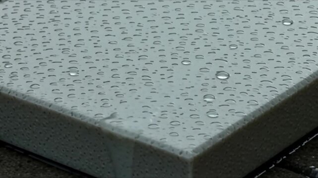 Water Droplets on Surface: Capturing the subtle beauty of tiny water droplets delicately clinging to a smooth surface, inviting introspection into the interplay of texture, light, and the ephemeral. 