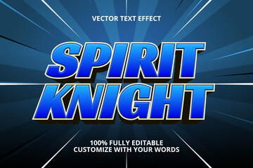 spirit knight editable text effect for knight