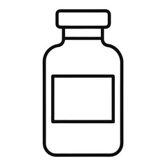 Medicine Vial Pharmaceutical Icon Vector