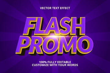 Obraz premium flash promo editable text effect for sale
