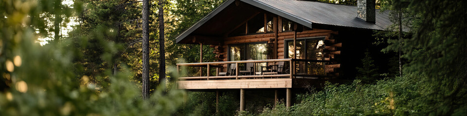 Log Cabin in Wooded Setting