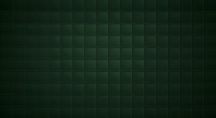 Dark Green Textured Square Ceramic Tile Modern Wall Seamless Background