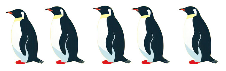 Naklejka premium PNG Penguin animal bird wildlife transparent background