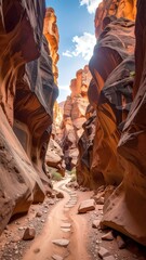 Stunning Natural Canyon Landscape with Vibrant Rock Formations