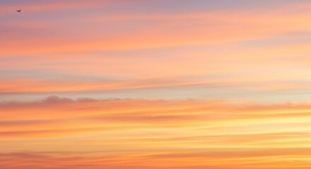 Soft Hues of Sunset Sky