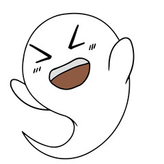 Laughing Cute Ghost
