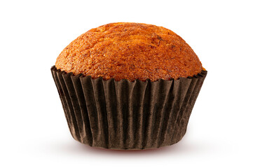 Muffin isolated on white background