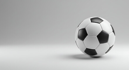 Obraz premium Soccer ball, football. Banner composition.