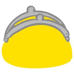 開いているがま口財布