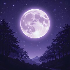 Naklejka premium Night sky