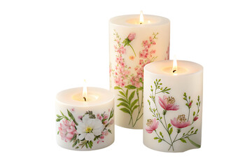 Floral candles brighten your home